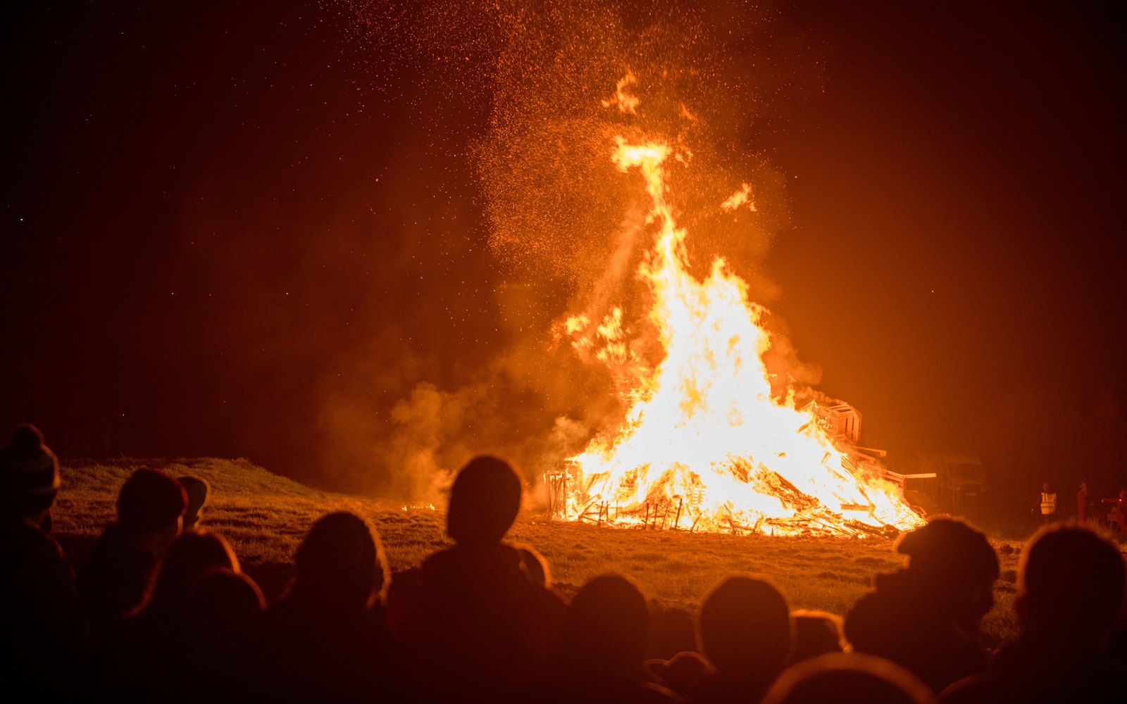 Bonfire at a previous Wotton-under-Edge Firework Display